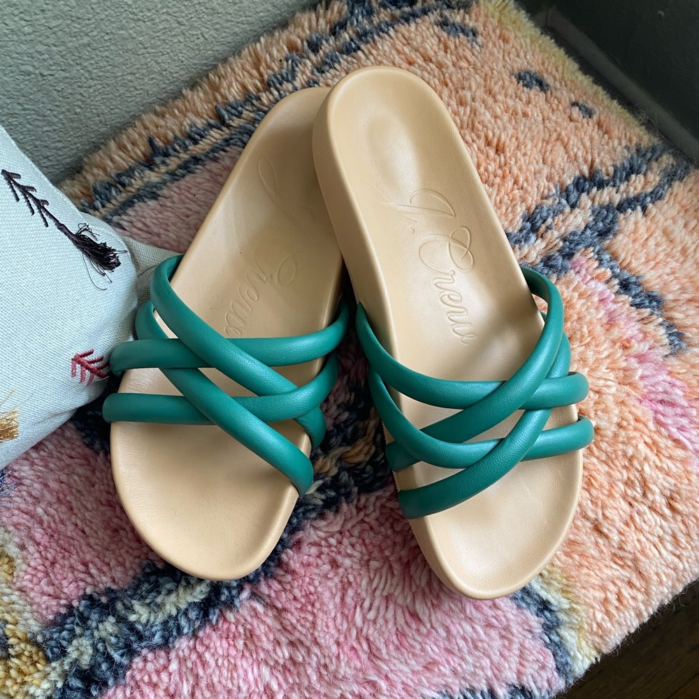 J.Crew Pacific Cushy Strap leather sandals